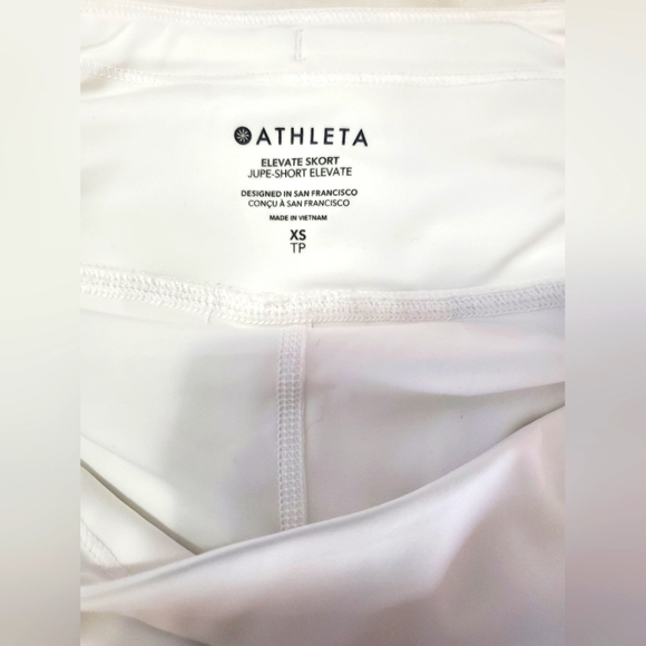 NWT Athleta XS TP (Tres Petite) Elevate Skort in White - Picture 14 of 14